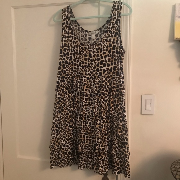Dress Barn Dresses & Skirts - Cheetah print midi dress